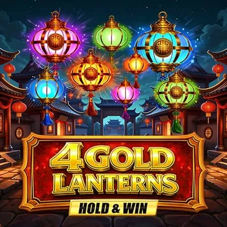4 Gold Lanterns Hold & Win